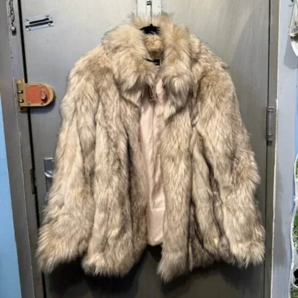 1970s Retro Vintage Inspired 'Leah' Faux Rabbit Fur Coat - Picture 6 of 16